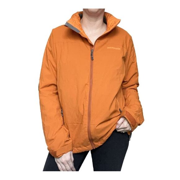 Patagonia Womens Solar Wind Soft Shell Outdoor Jacket Orange XL - Picture 1 of 7